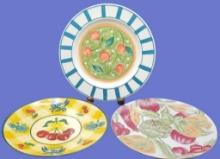 (3) Decorative Plates:  Mikasa Intaglio Country