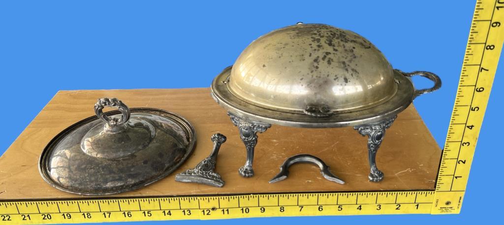 Assorted Silverplate Serving Pieces, Some