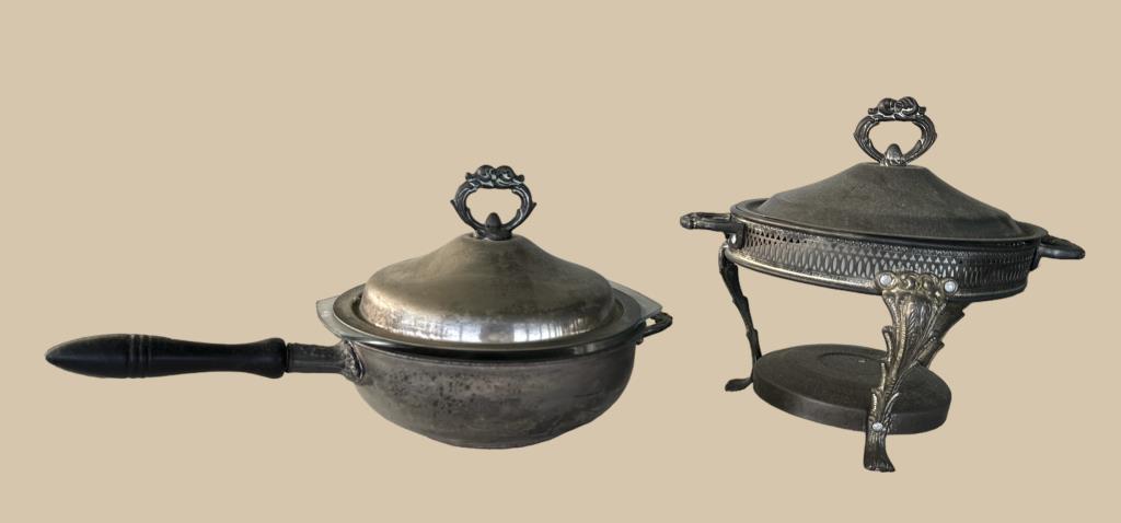 (2) Silverplate Chafing Dishes