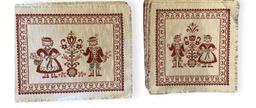 (11) Folk Art Placemats Made in Austria - (5) 1