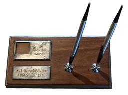 Assorted Pen Desk Sets, Some Engraved, Including