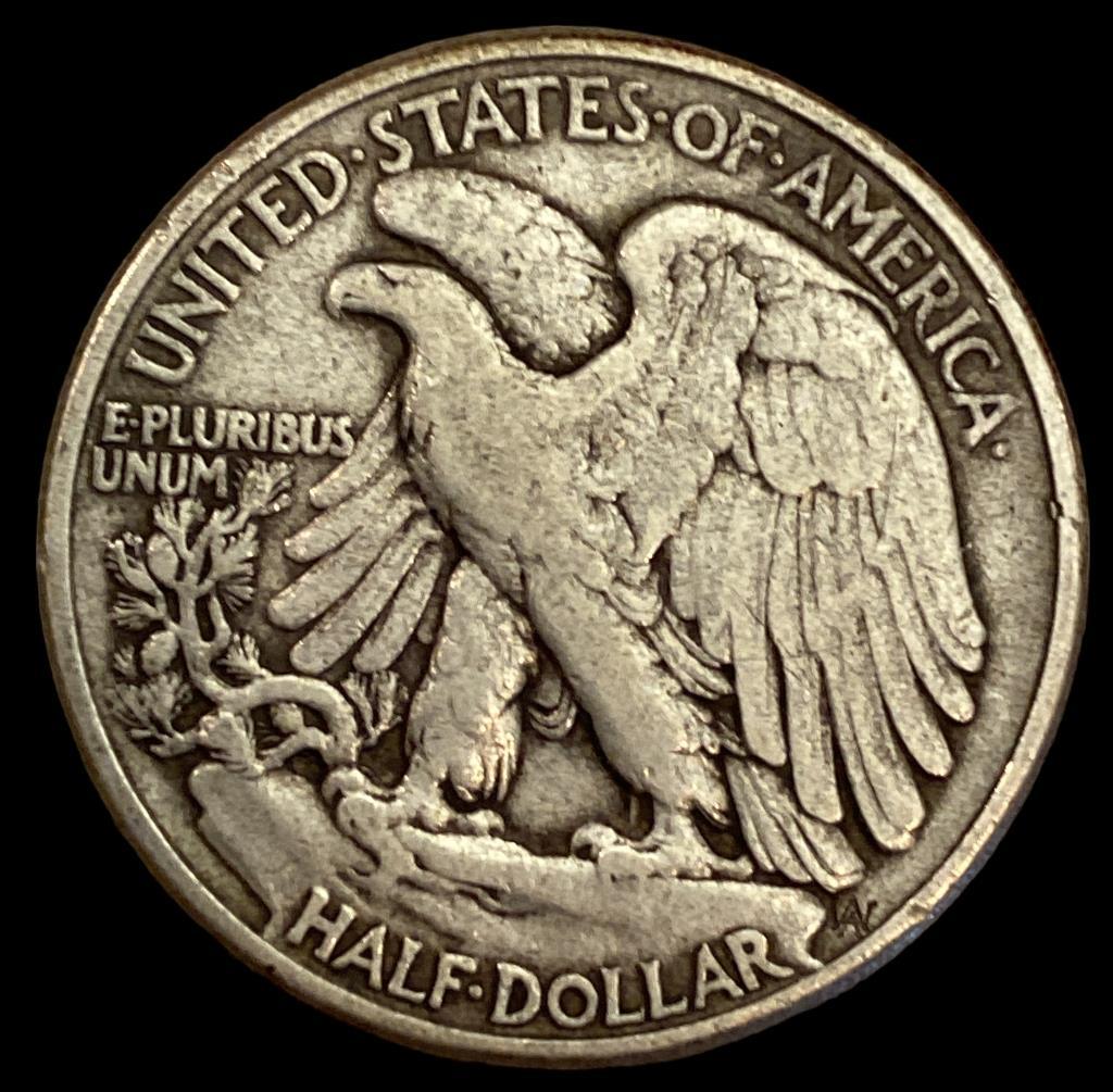 1944 Liberty Walking Half Dollar--No Mint Mark