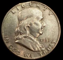 1951 Franklin Half Dollar--D Mint Mark