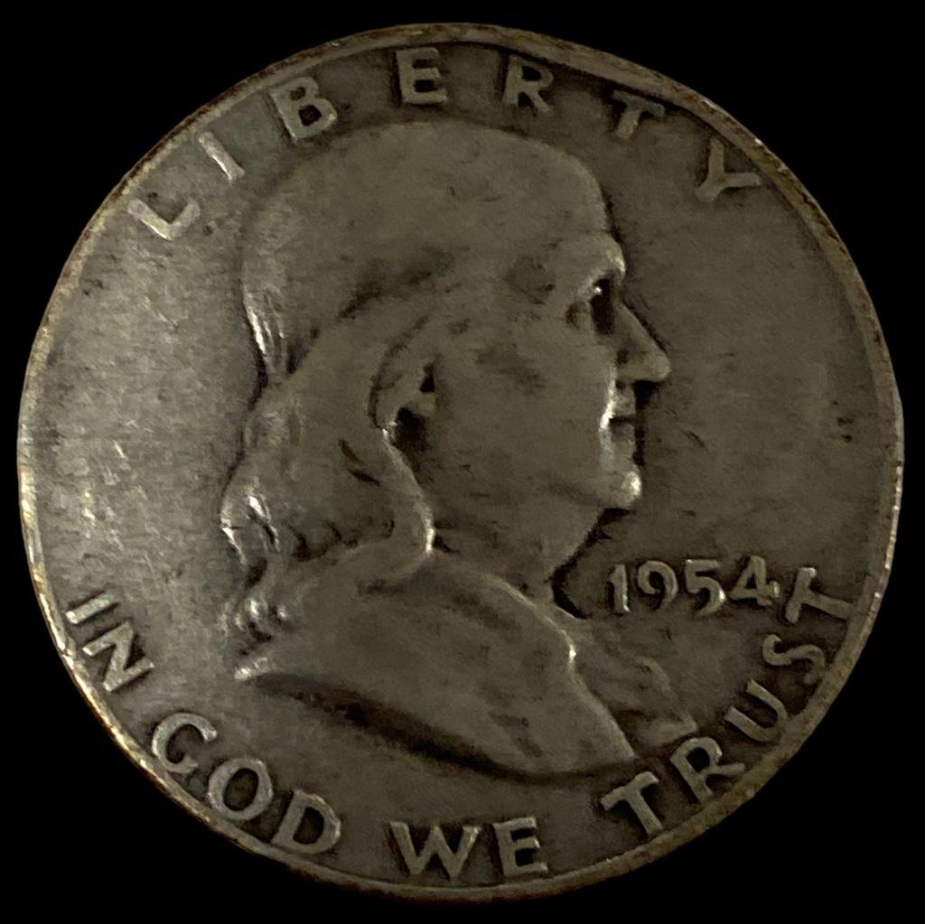 1954 Franklin Half Dollar--D Mint Mark