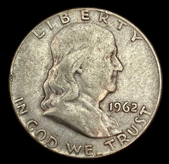 1962 Franklin Half Dollar—D Mint Mark
