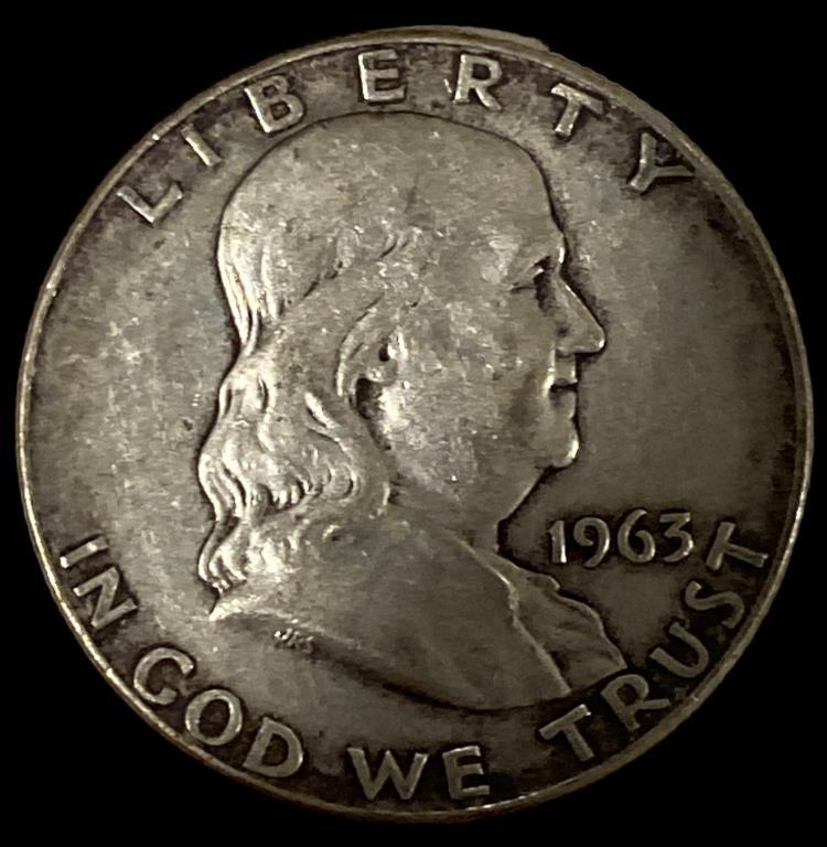 1963 Franklin Half Dollar—D Mint Mark