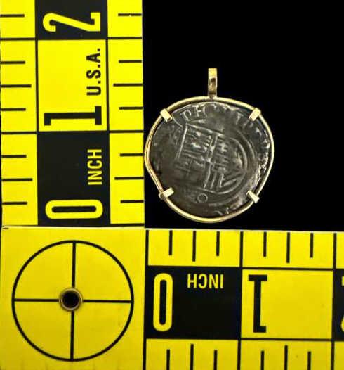 Spanish Shipwreck Treasure Coin in Yellow
