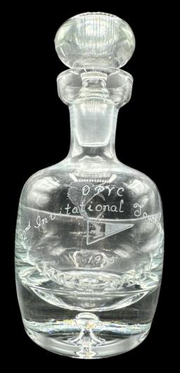 Lead Crystal Decanter—Presented as Trophy OPYC