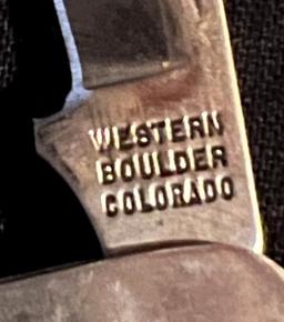 (3) Pocket Knives—Western Boulder Colorado
