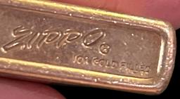 Vintage 10k Gold Fill Zippo Lighter Engraved RAP