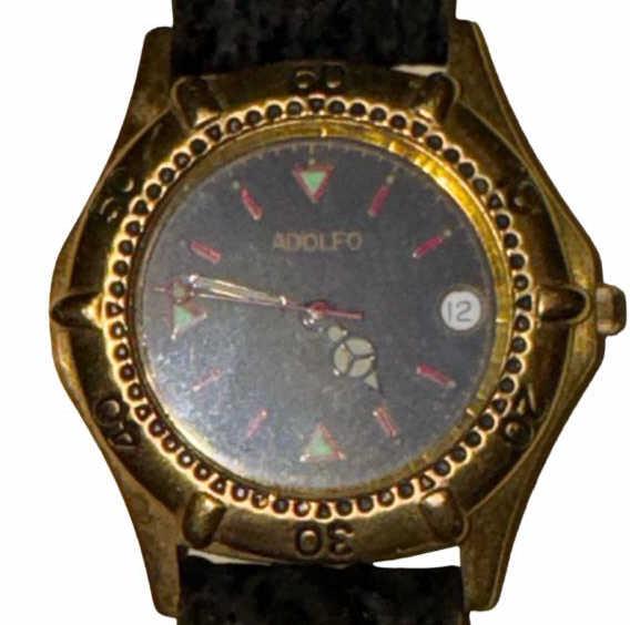 Adolfo Swiss Women's Quartz Watch Gold Case