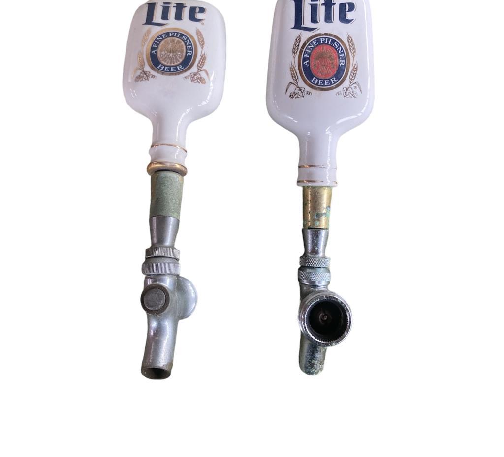 (2) Miller Lite Taps