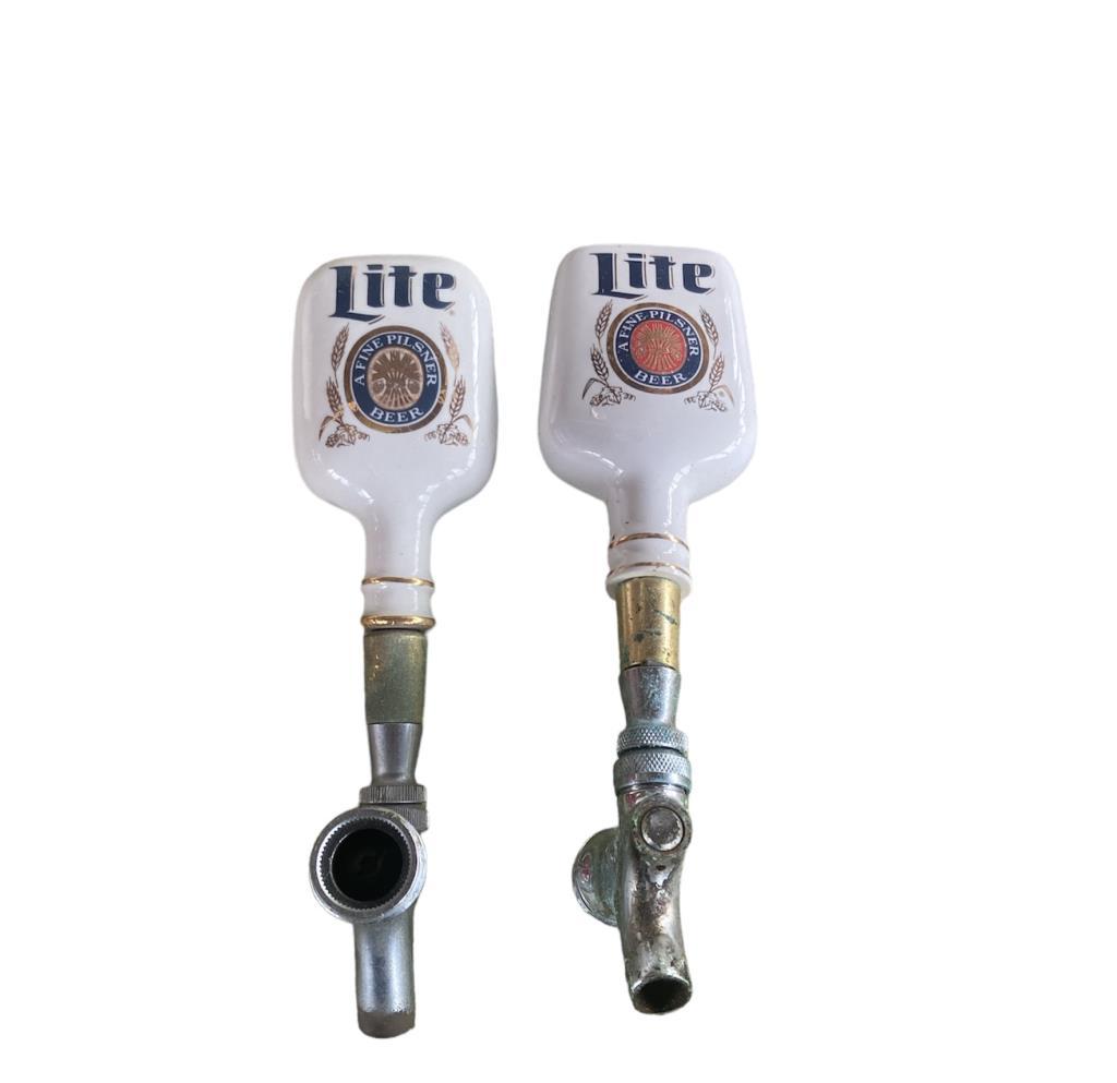 (2) Miller Lite Taps