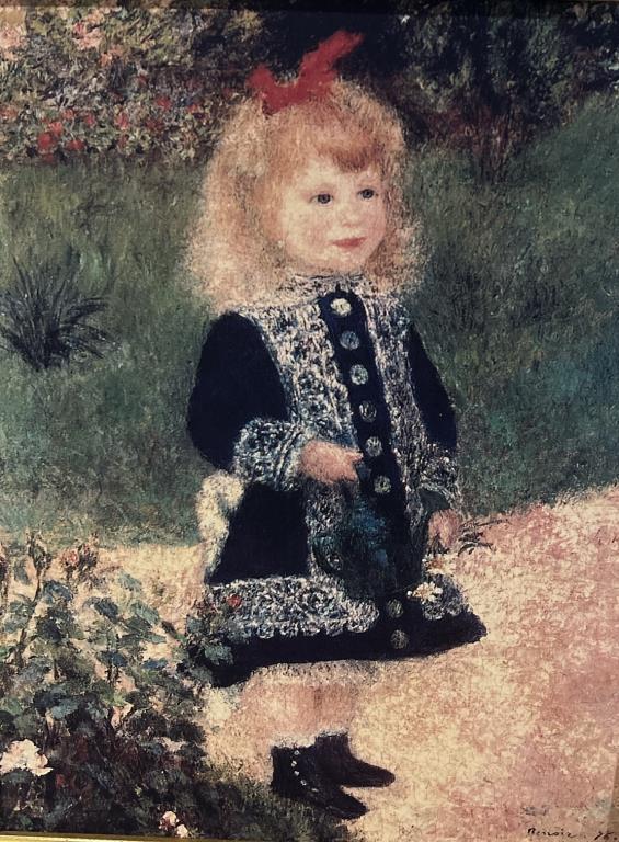 Framed “Girl with Watering Can"� Renoir