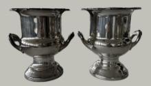 Assorted Silver Plate Items: (2) Leonard