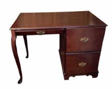 Cherry Finish Desk with Brass Hardware--39" x