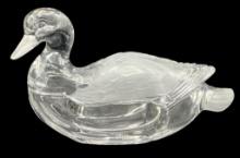 Vintage West Germany Crystal & Frosted Mallard