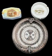 (3) Vintage Ashtrays including Limoges