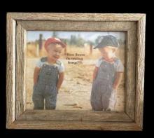 Print in Rustic Wood Frame - 17 4/4” x 15 1/2”