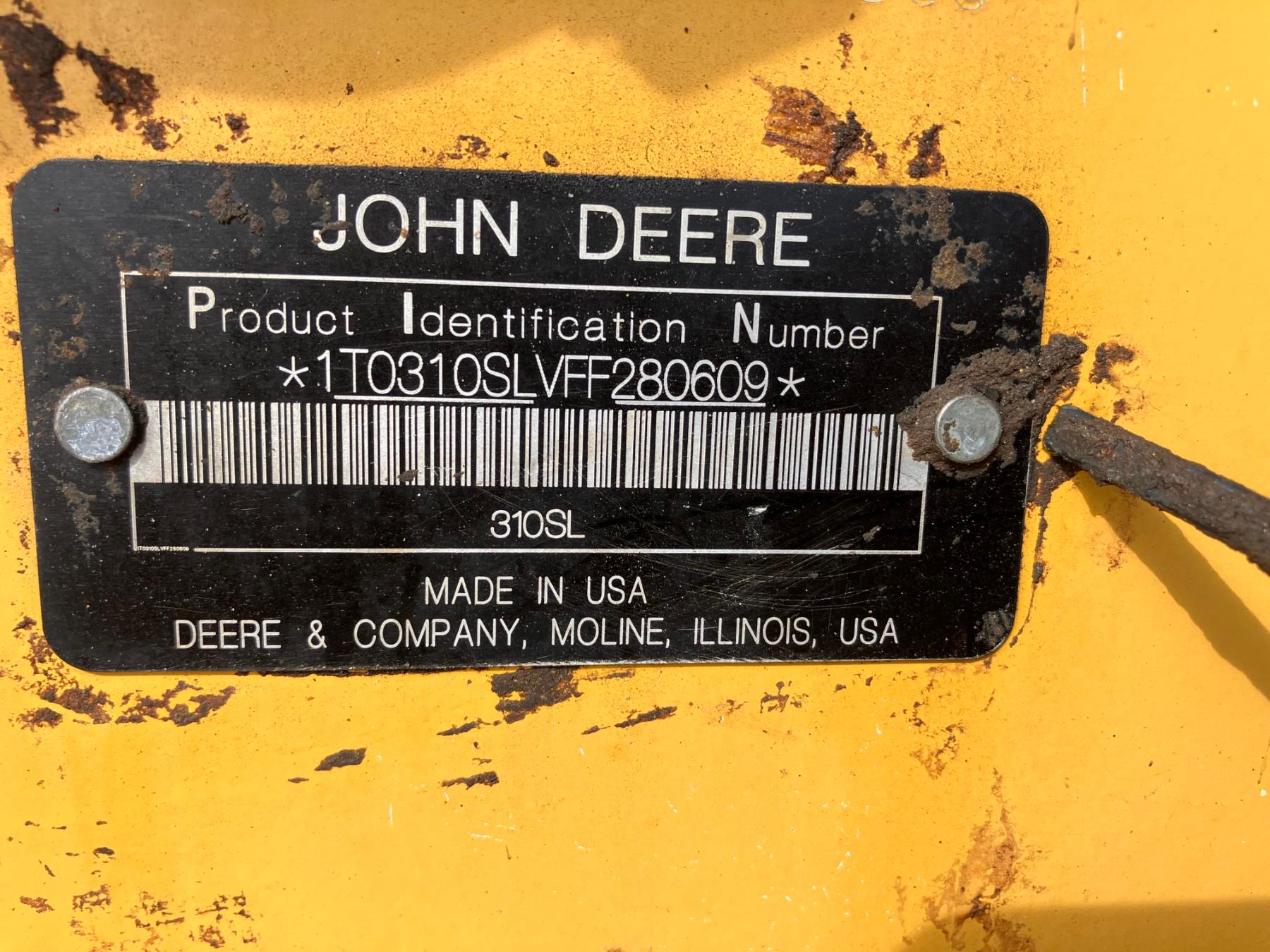 DEERE 310SL BACKHOE