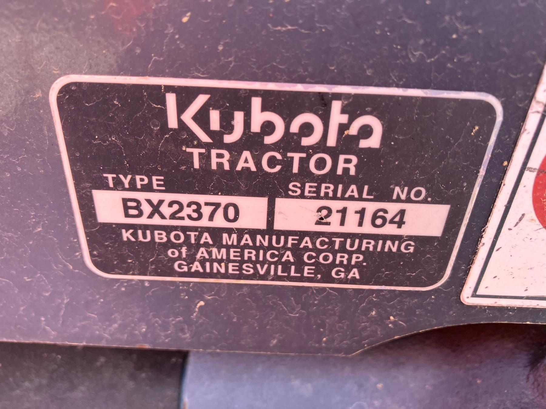 KUBOTA BX2370