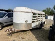 14' BUMPER PULL LIVESTOCK TRLR