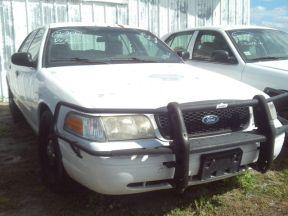 2007 FORD CROWN VICTORIA, WHITE, VIN#9602, NO TITLE