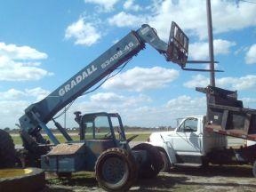 GRADALL 534D9-45 RS3 45' TELESCOPIC FORKLIFT, 4X4, BLUE, 3542 HOURS, SERIAL