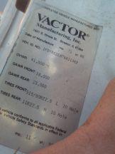 1996 FORD L8000 VACTOR, SEWER CLEANOUT TRUCK, VIN#1362, W/TITLE