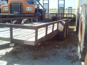 16' UTILITY TRAILER W/FLIP RAMPS (#109)