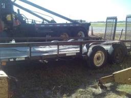 16' UTILITY TRAILER W/FLIP RAMPS (#432)