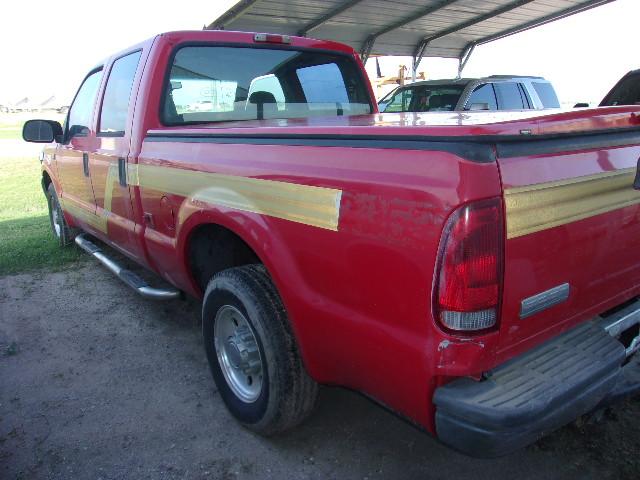 2002 FORD F250, RED, V10 MOTOR, VIN#2390