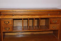 Oak Roll Top Desk