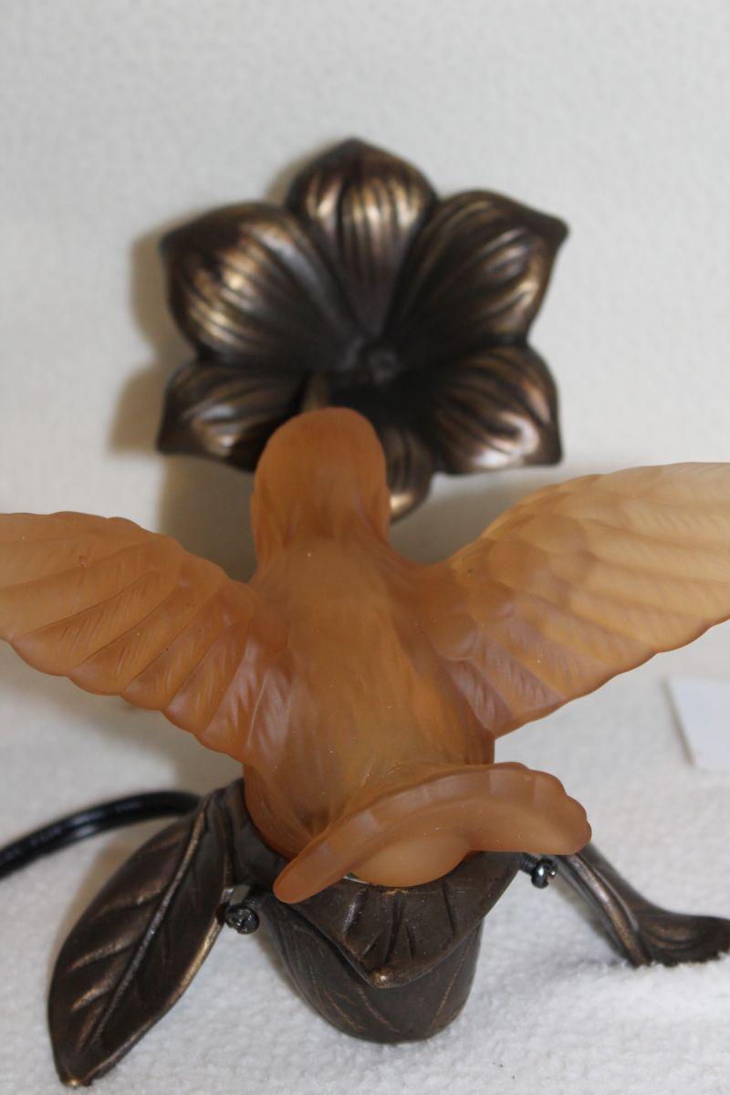 Solid Brass And Glass Hummingbird Light From Andrea Bt Sadek