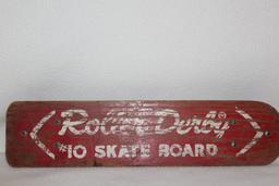 Vintage Wood Roller Derby #10 Skateboard