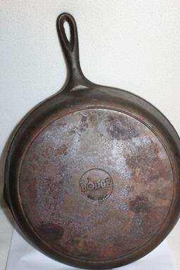 Lodge 12" Cast Iron 10SK Skillet With Side Spouts