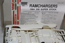 Vintage Lindberg Ramchargers 1964 Dodge 330 SS Model In Original Box