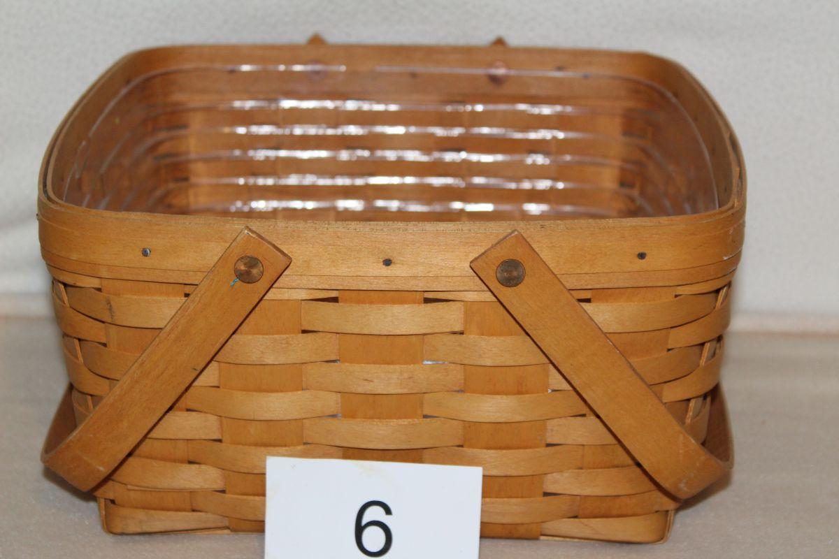 1998 Longaberger Handled Basket With Insert