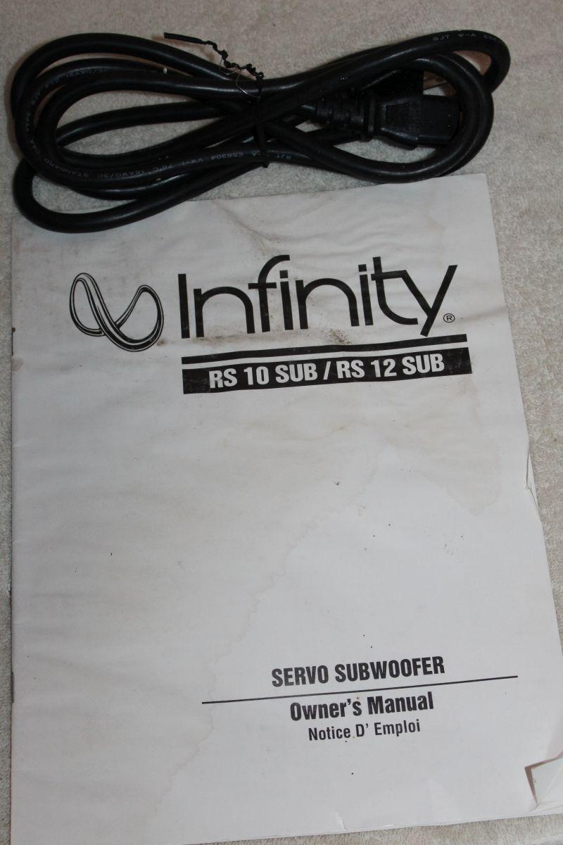 Infinity RS10 Servo Subwoofer