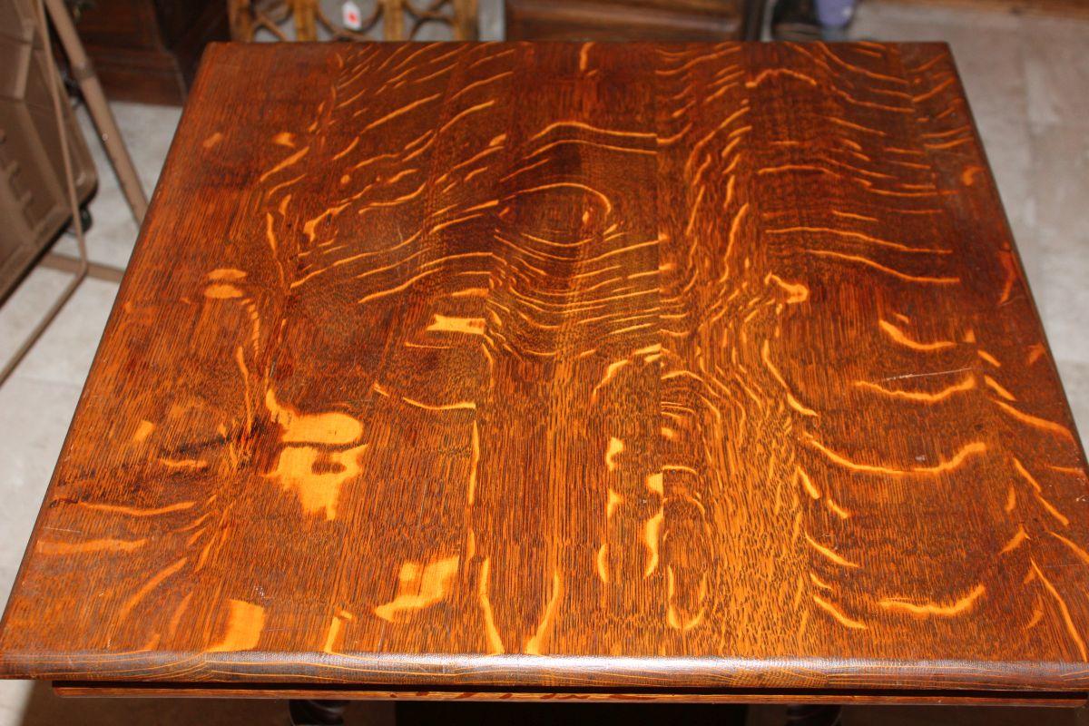 Stunning Antique Tiger Oak Side Table