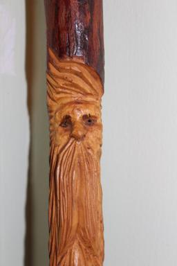 Artisan Hand Carved Broom