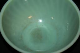 Vintage Fire King Jadeite Swirl Bowl