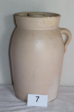 Vintage LARGE Pottery Lidded Churn