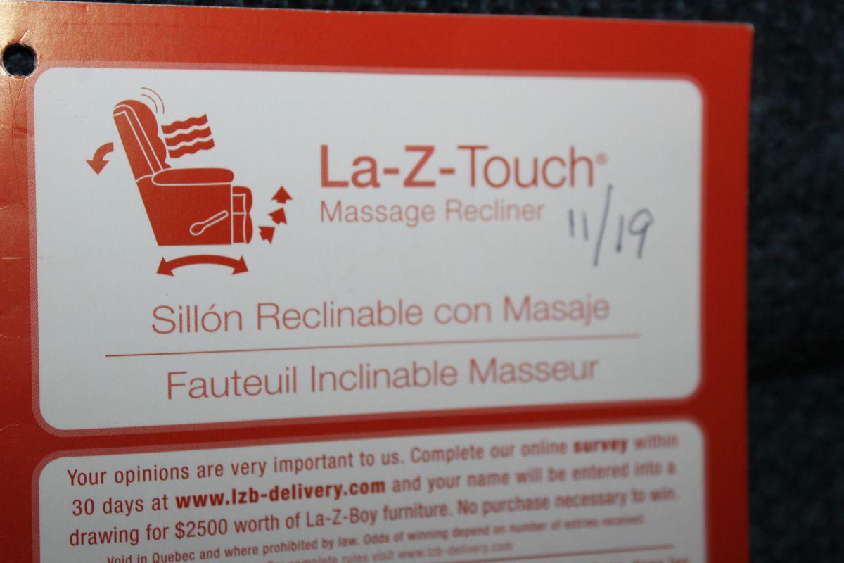 La-Z-Boy "Laz-Z-Touch" Heat & Massage Recliner