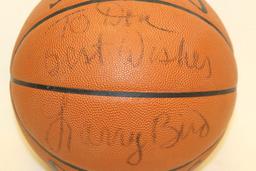 Rare Larry Bird Autographed Spalding Basketball