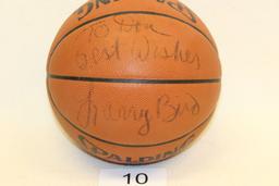 Rare Larry Bird Autographed Spalding Basketball