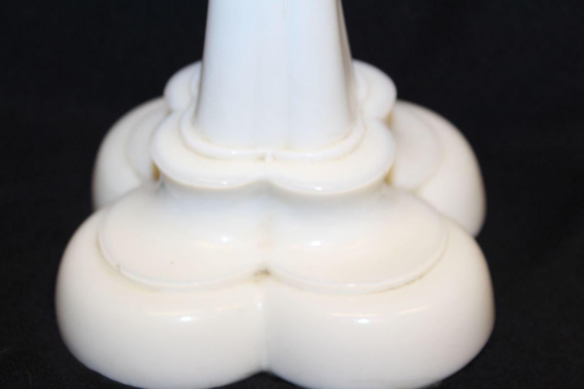 Antique Milk Glass Oil Lamp