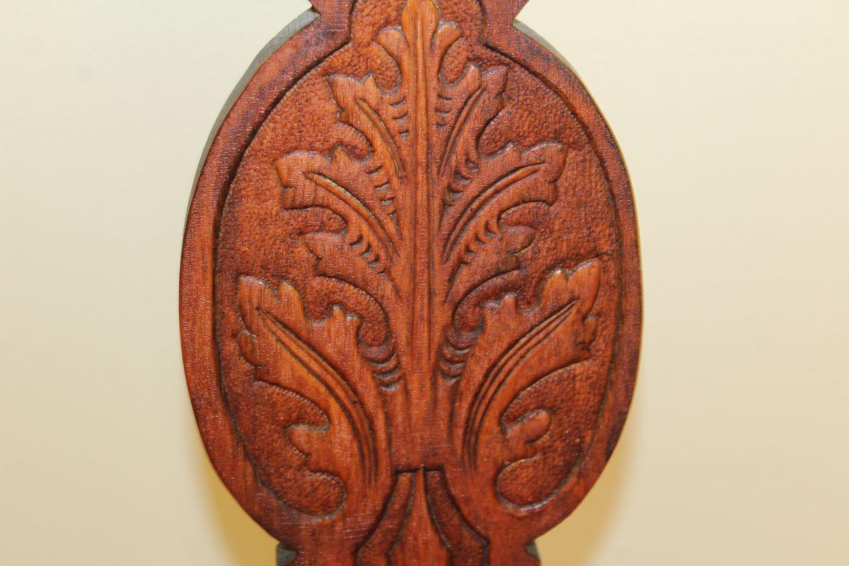 Early African Mahogany Ornately Carved Settee
