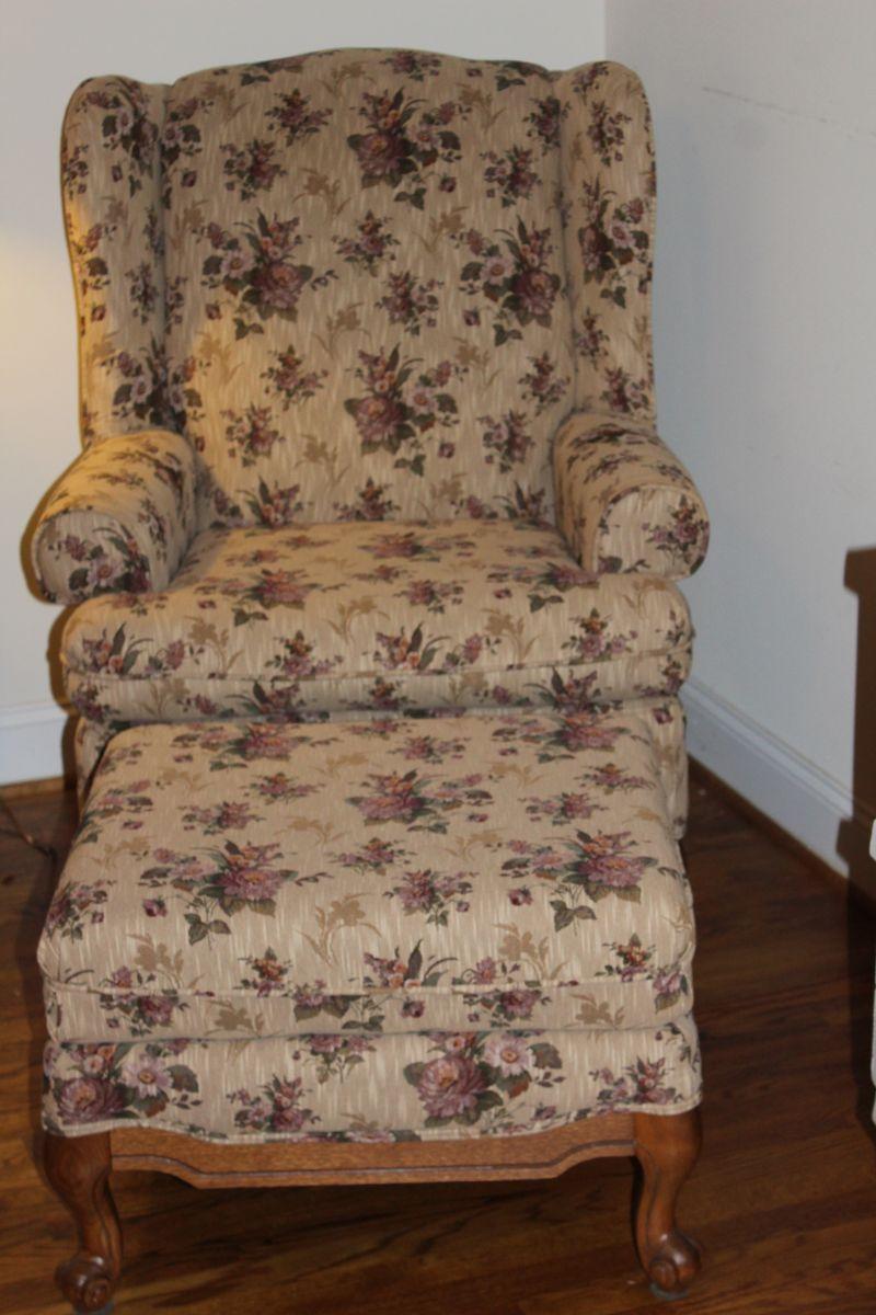 Beautiful England/La-Z-Boy Chair & Ottoman