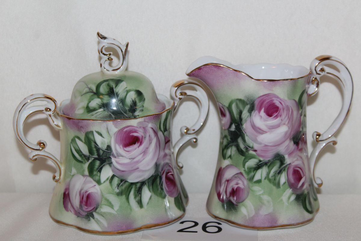 Vintage Limoges China Sugar & Creamer